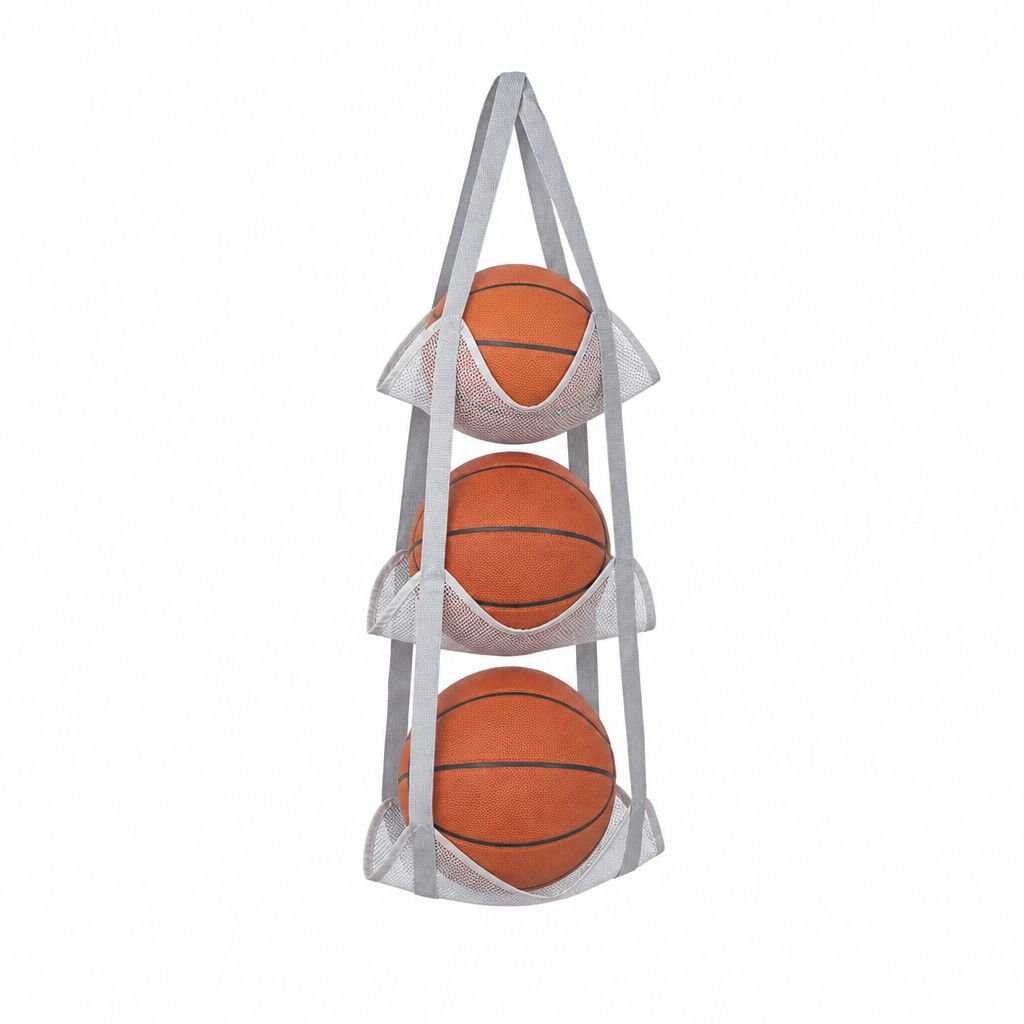 Multi-functional Ball Storage Hanging Bag Over-the-door Basketball Rack