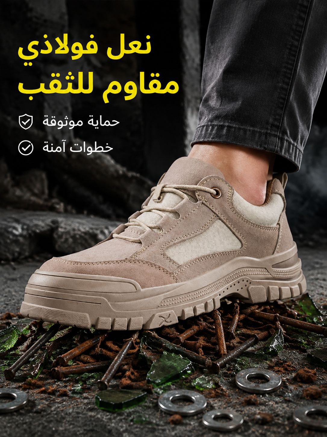 حذاء خارجي مقاوم للطعن والصدمات