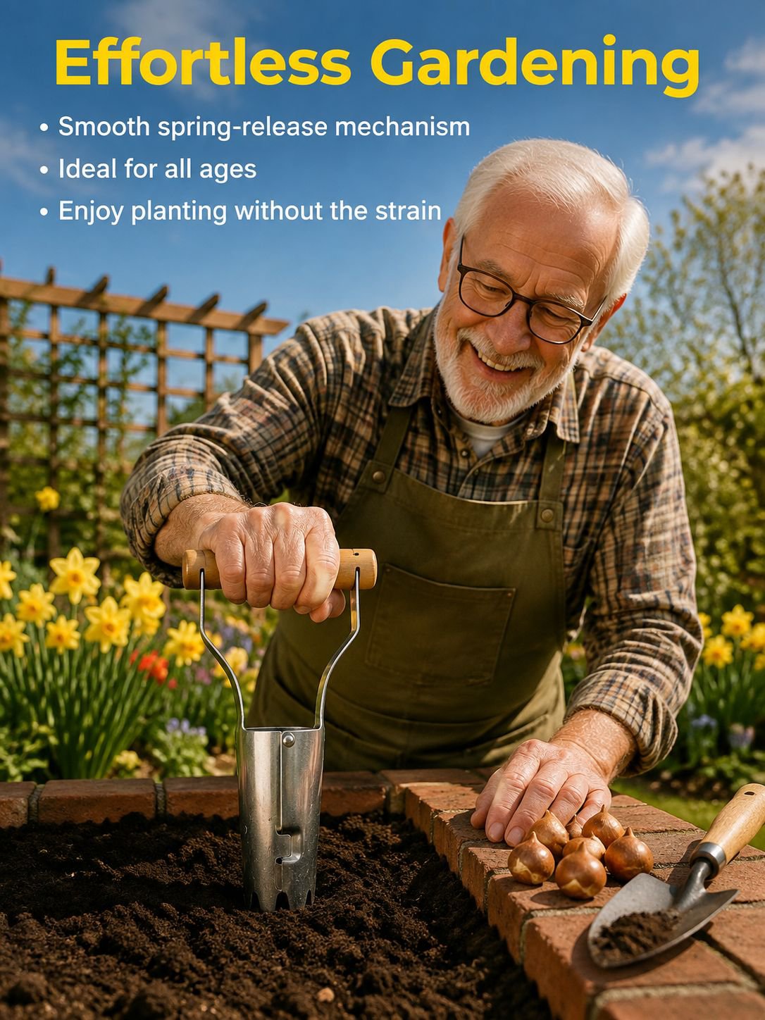 Easy-to-use vegetable planting tool