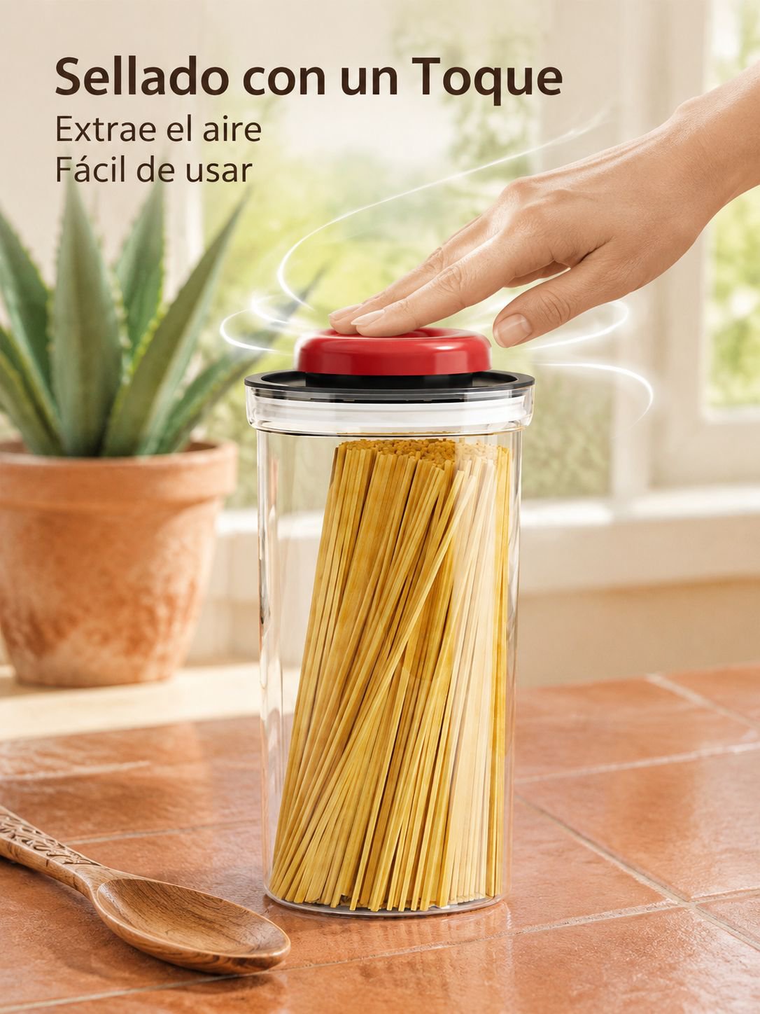 Tarro de almacenamiento de granos