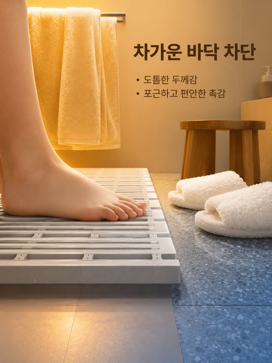 미끄럼 방지 두꺼운 욕실 매트