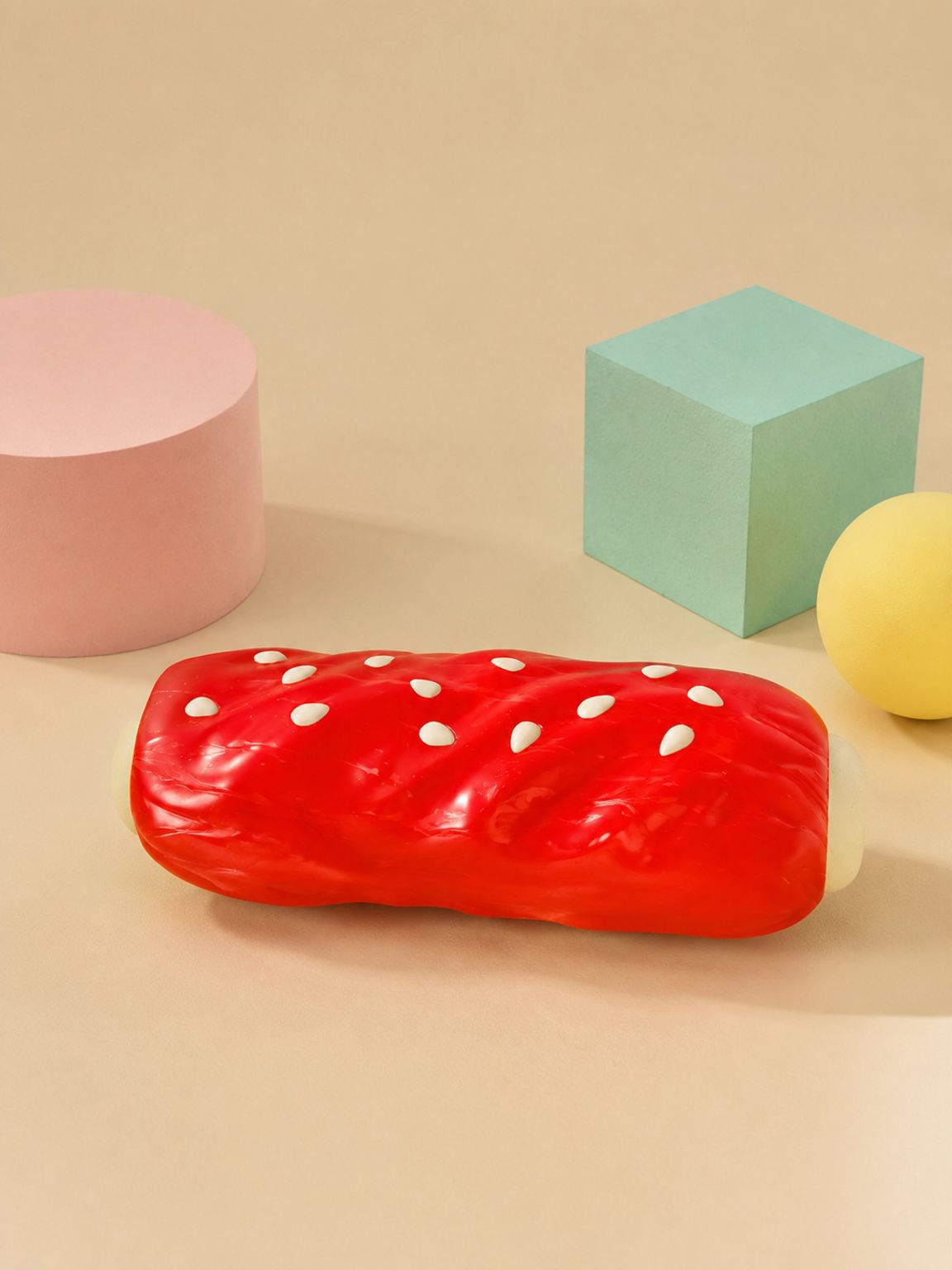 Heimtierbedarf neue Hot Dog Zahnbürste Sound Spielzeug Snacks Beißring Hundespielzeug