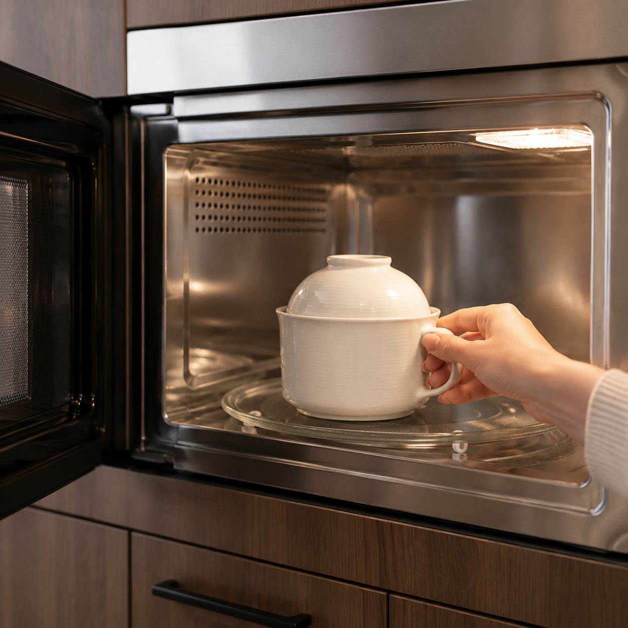 White Micro-pressure Ceramic Steamer Cup, High-temperature Bowl 1200℃