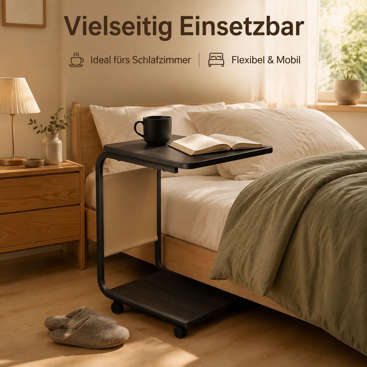 Beweglicher Beistelltisch/Kleiner Couchtisch fürs Wohnzimmer