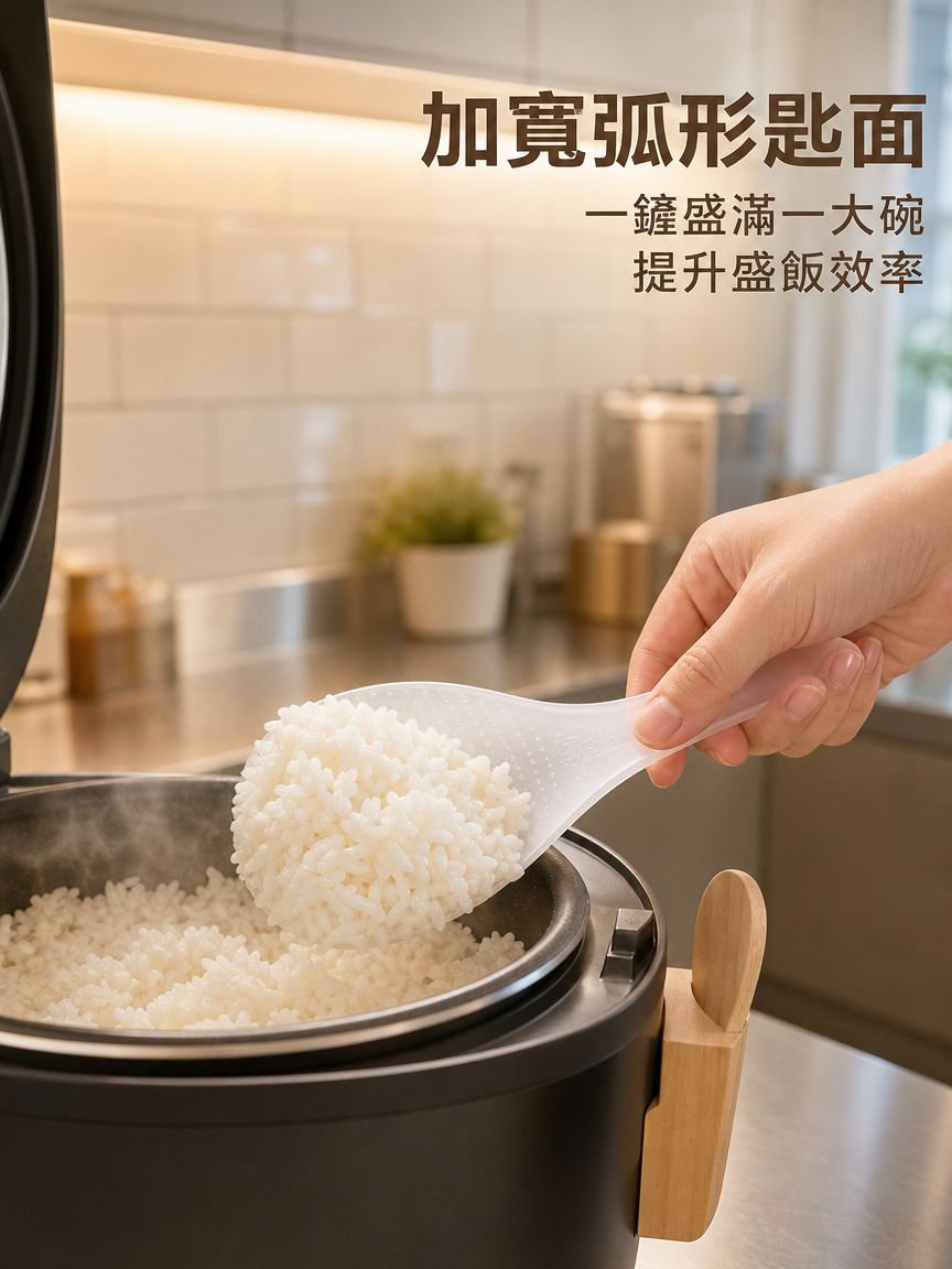 透明防沾米飯勺