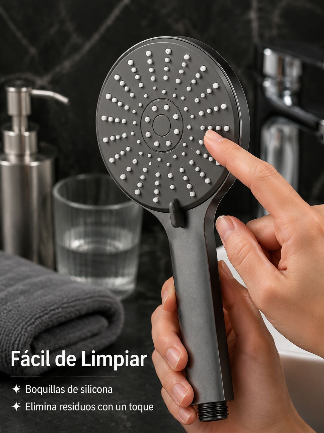 Material de silicona para mayor durabilidad y limpieza sencilla