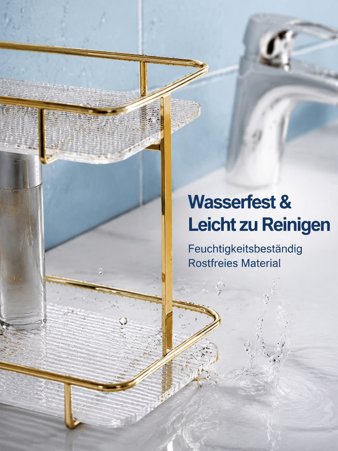 Badezimmer Kosmetik Organizer Waschbecken Tischregal für Hotel und Studentenwohnheim