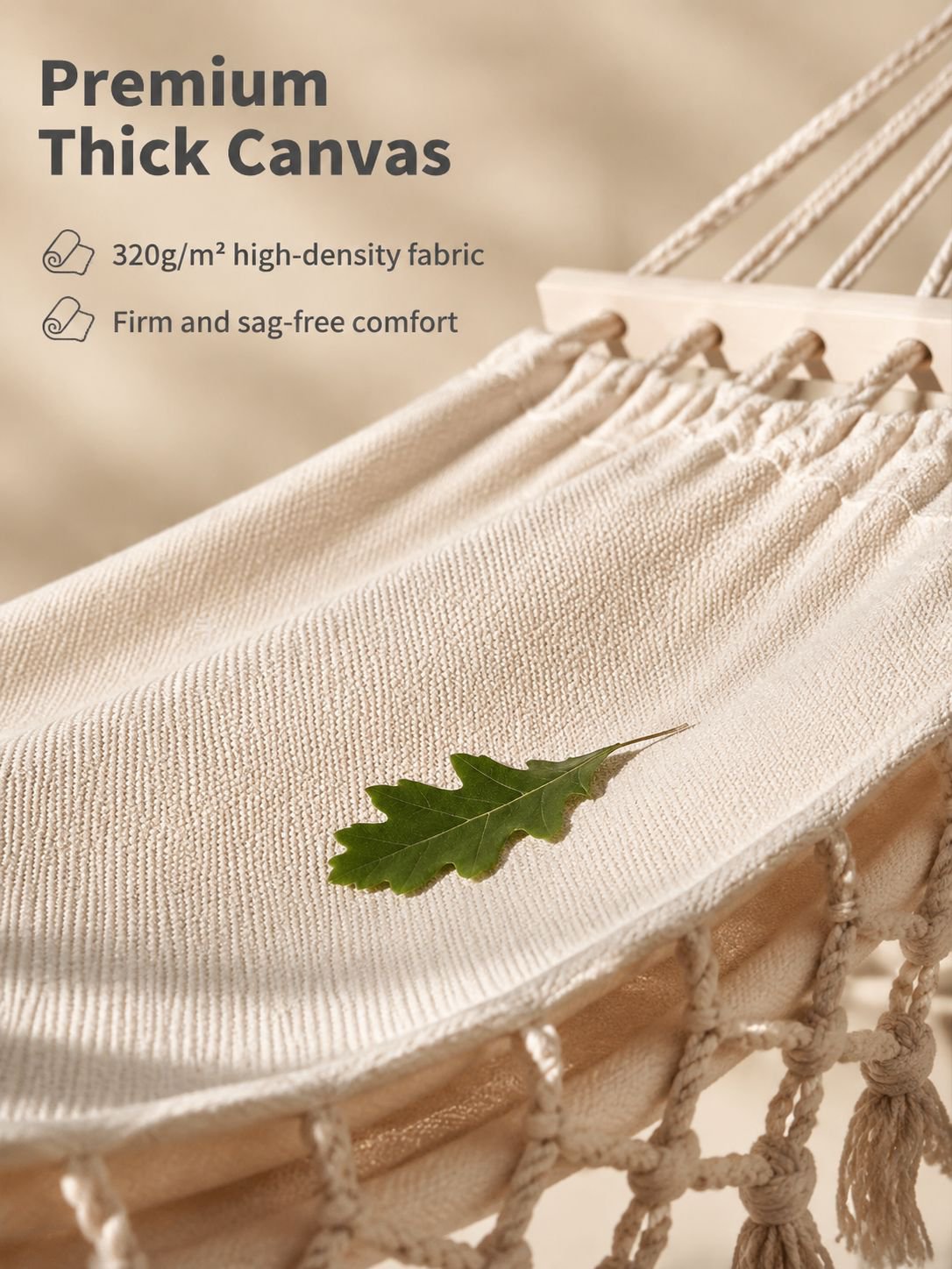 Outdoor hammock ideal for camping and picnics on a sunny day
