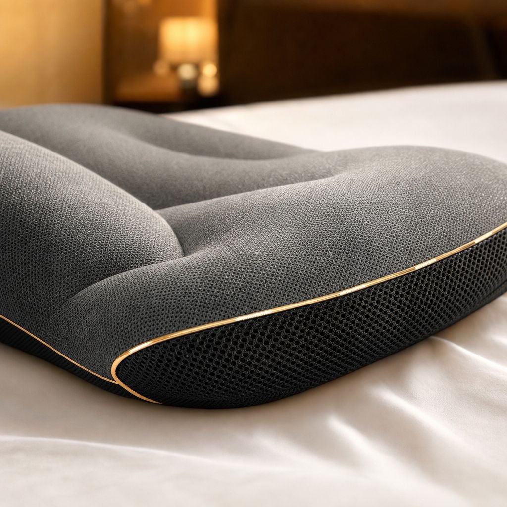 Black Gold Hose Pillow Core, Breathable Single Pillow for All Seasons