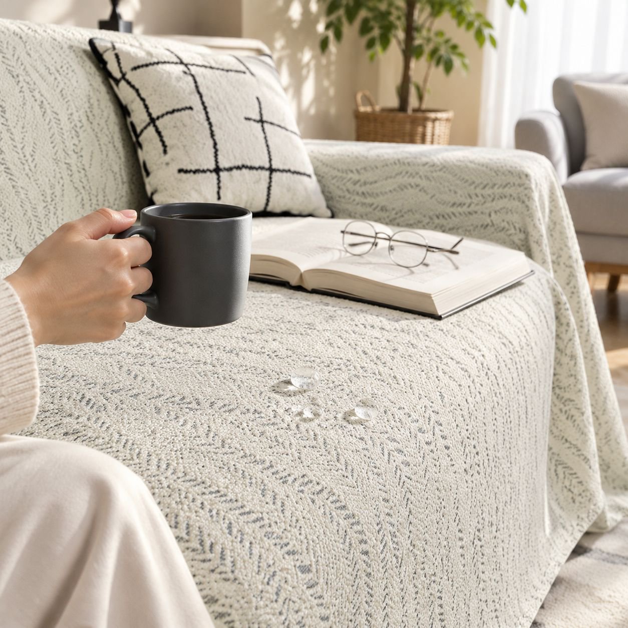 giipet - Textured Sofa Cover - Textured Sofa Cover for Home Living Room