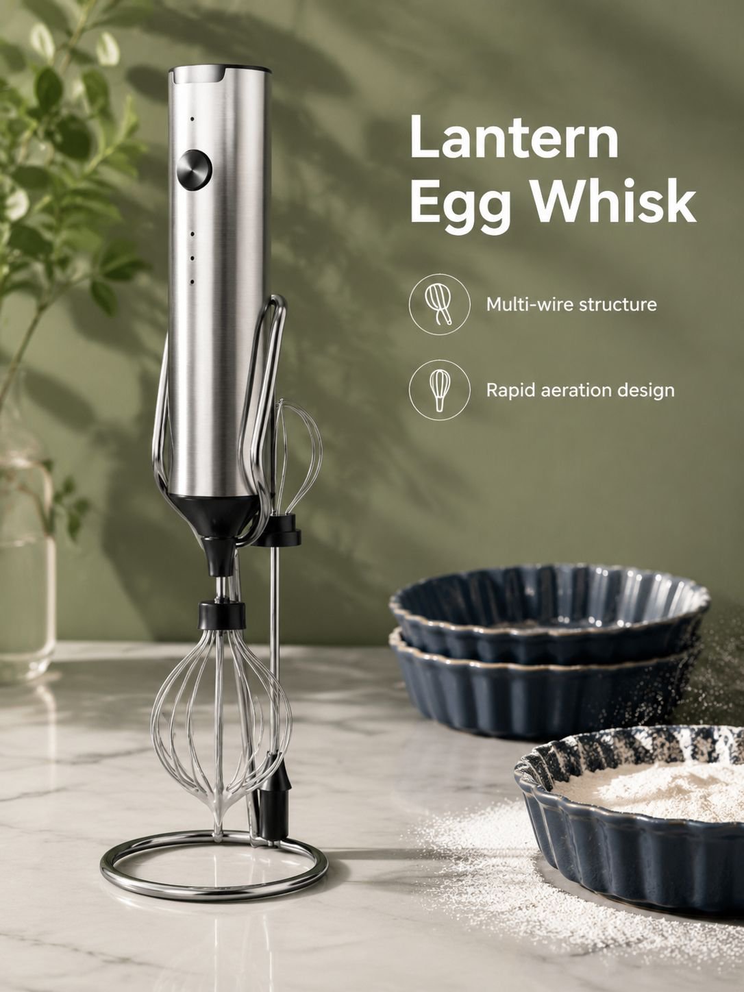 Compact and lightweight milk frother for travel