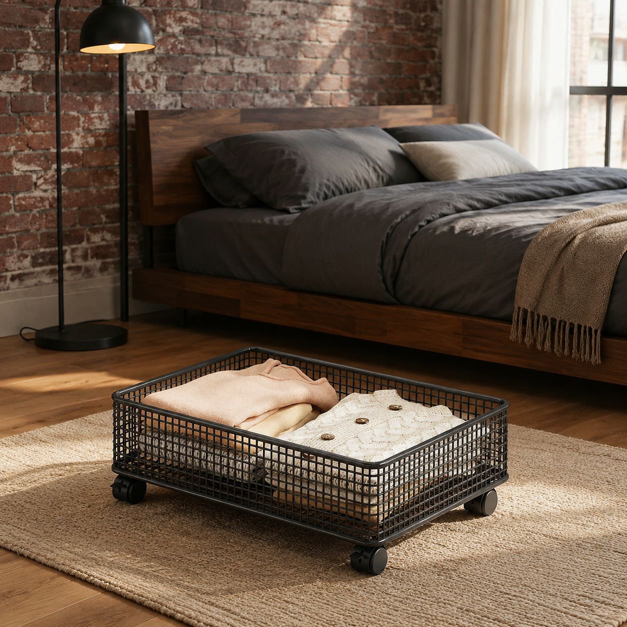 Sturdy metal storage solution for small spaces