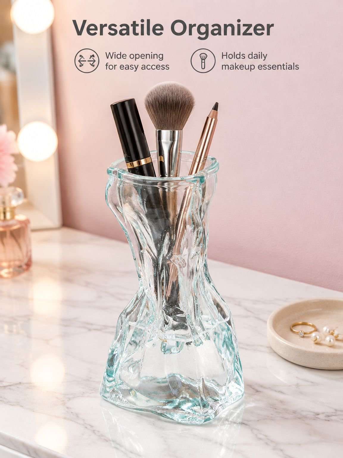Unique coin bag vase as a living room decoration