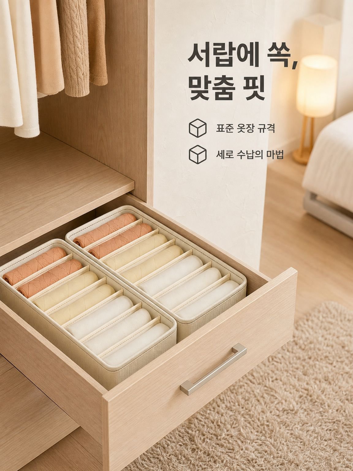 휴대용 접이식 정리함