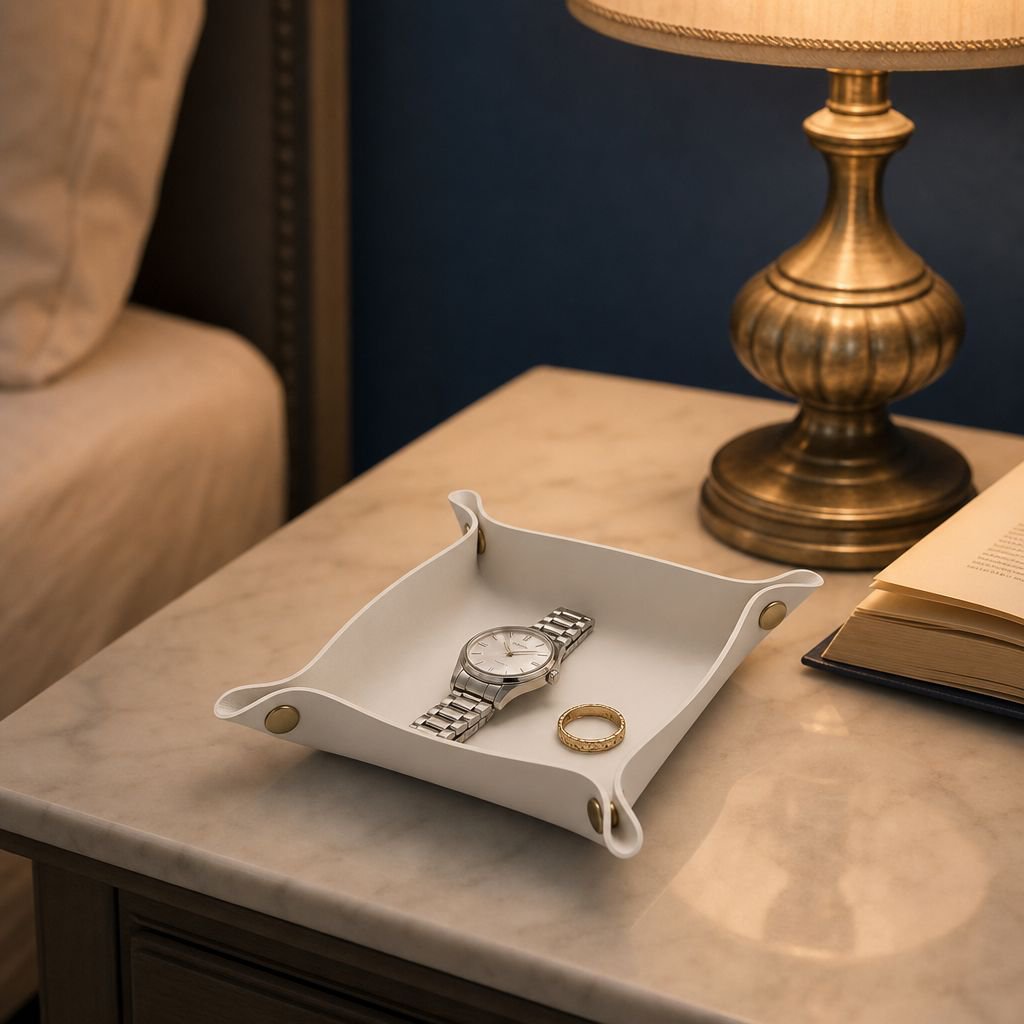 Multi-functional PU Leather Storage Box