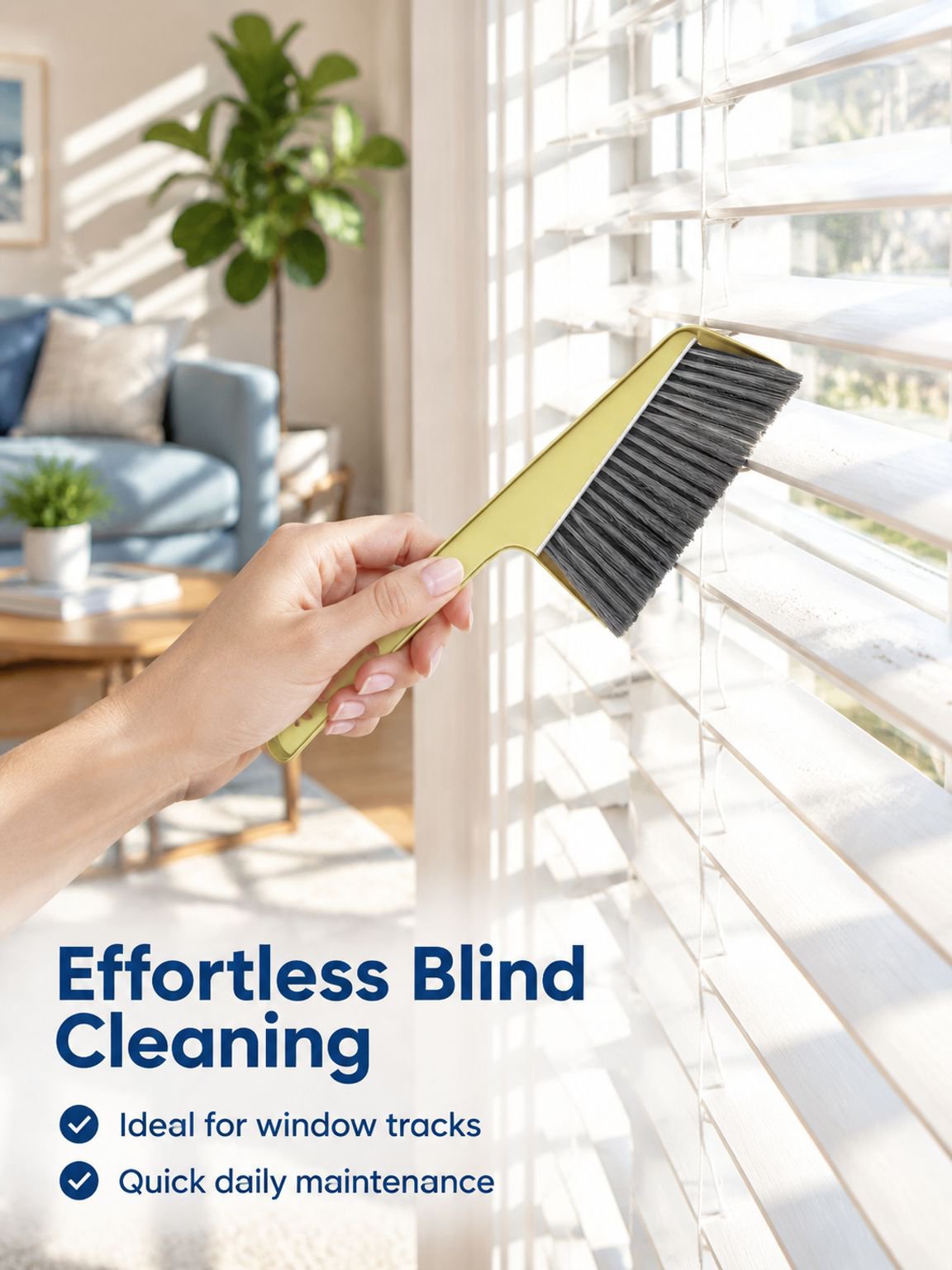 Multi functional perforated dust removal brush