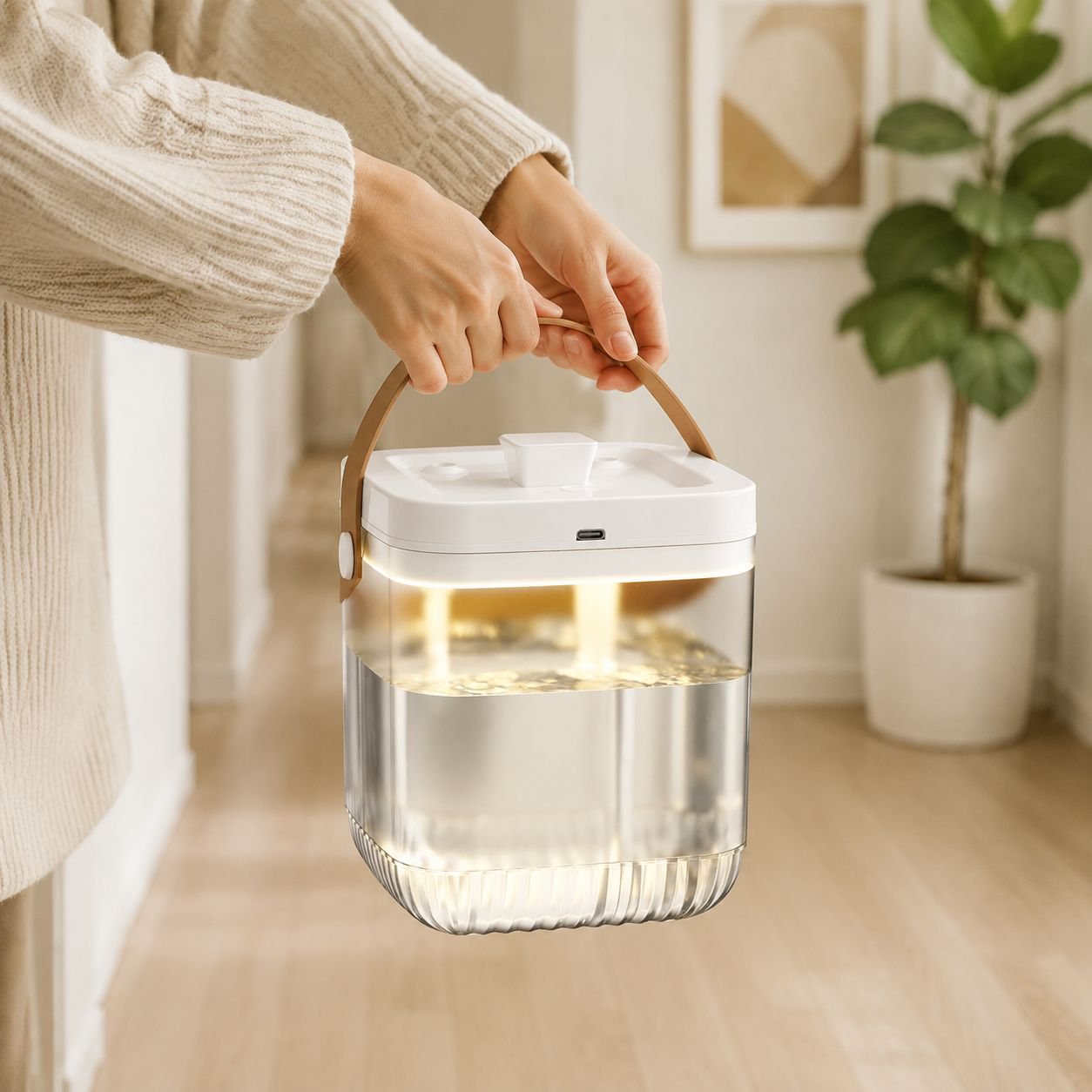 Humidificador inteligente de aroma para dormitorio, escritorio de oficina, alimentación USB