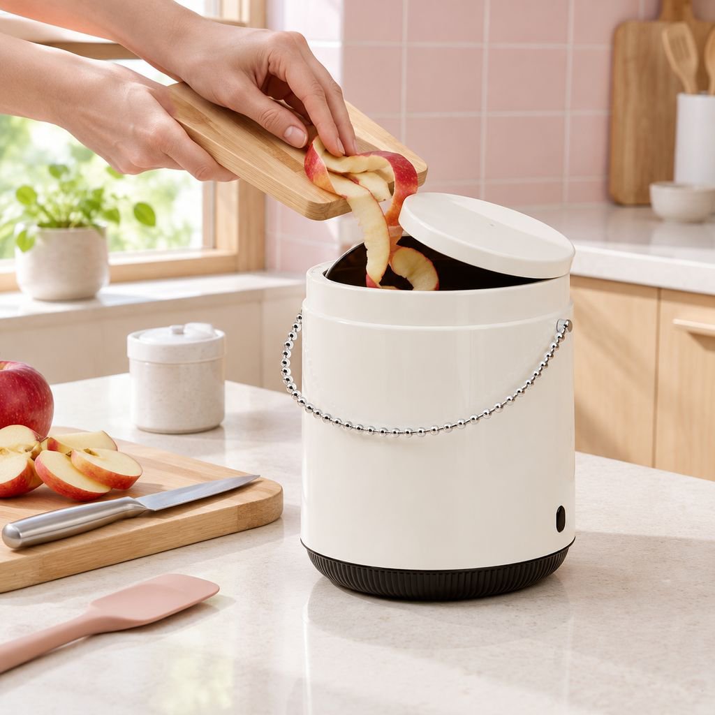 家庭用フリップトップごみ箱 オートマチック・ビン・オーガナイザー キッチンポータブルごみ箱 オフィスのゴミ箱