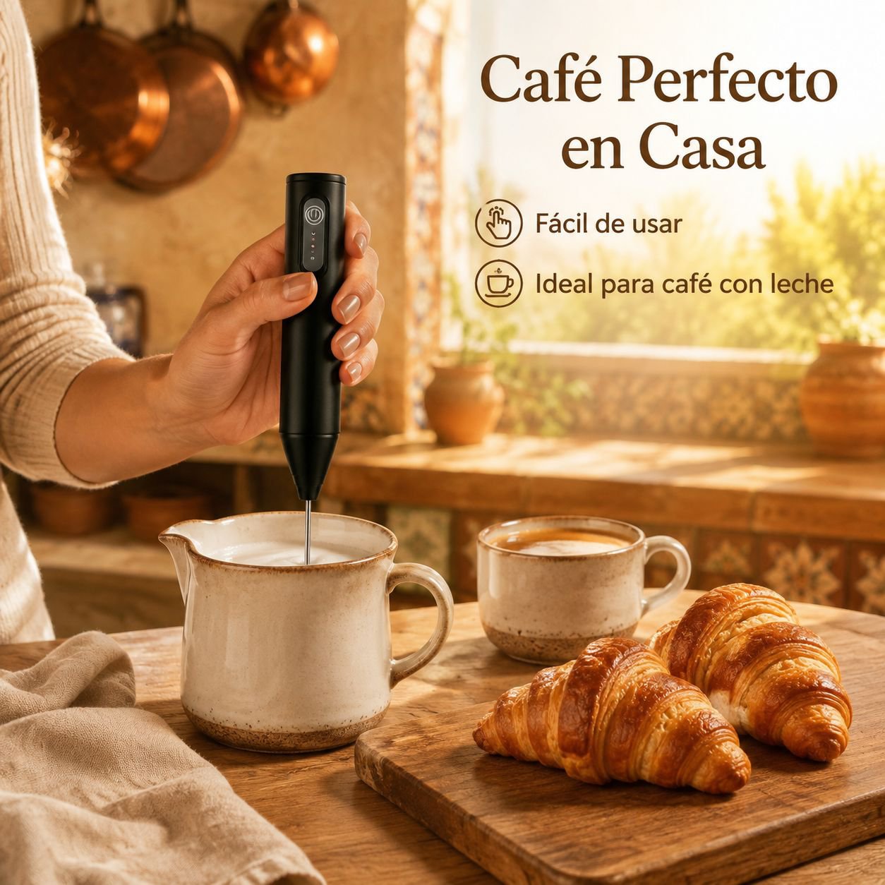 Batidor de huevos de mano para el hogar