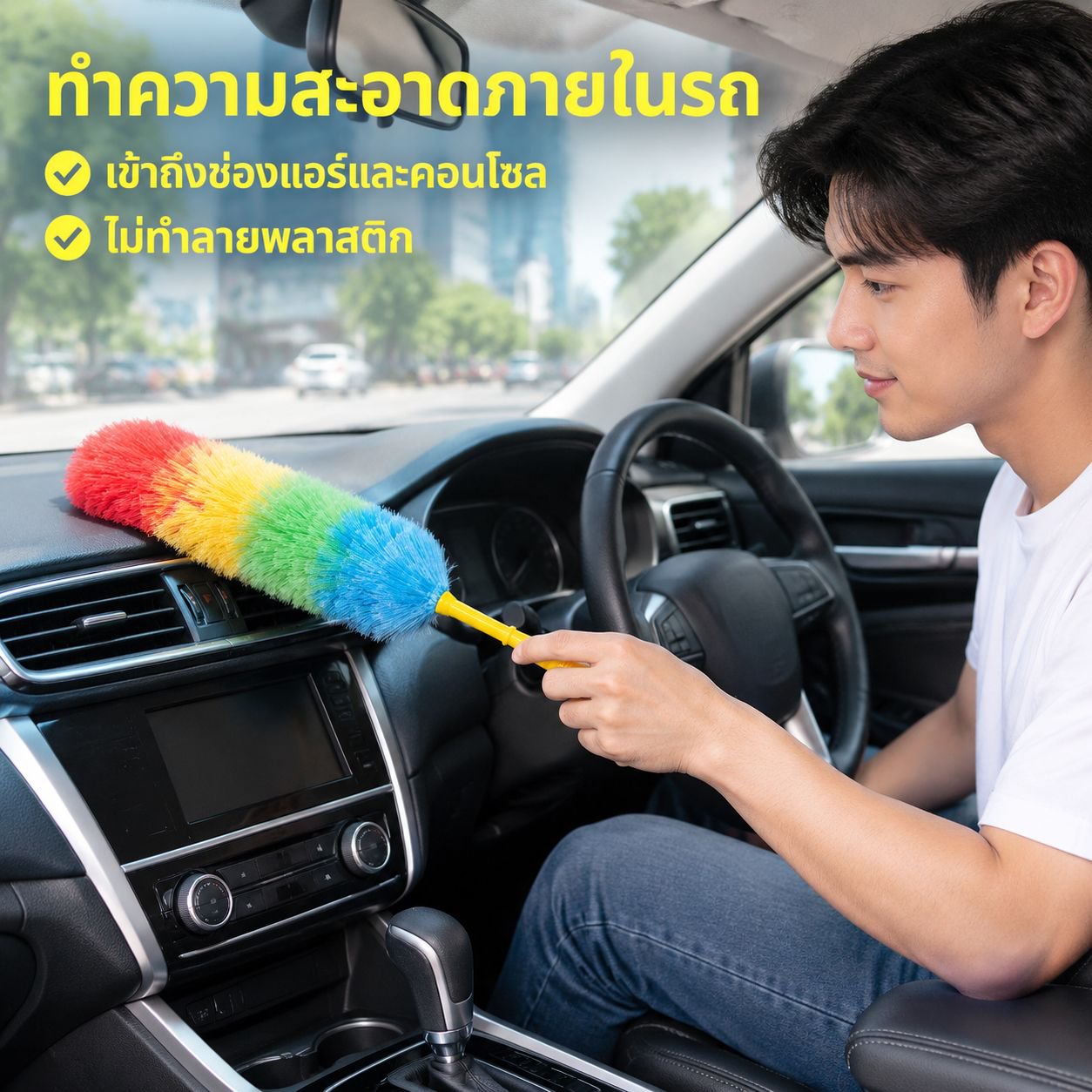 ไม้ปัดฝุ่นสำหรับใช้ในบ้านและรถยนต์