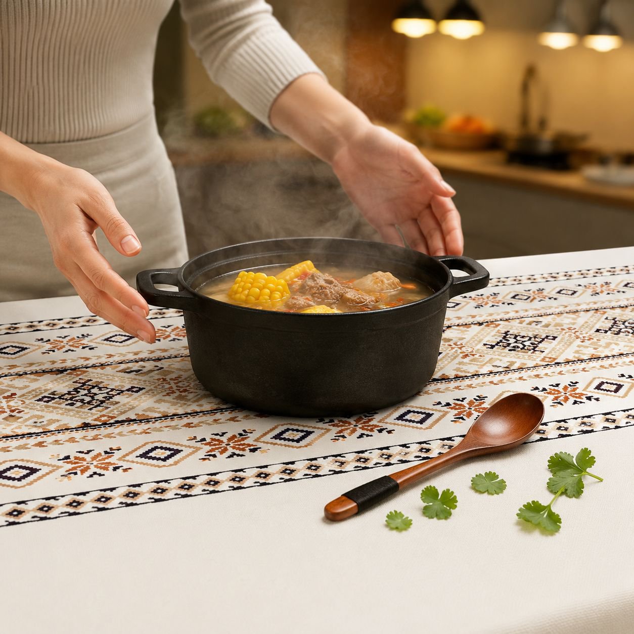 Mantel de mesa bohemio rectangular