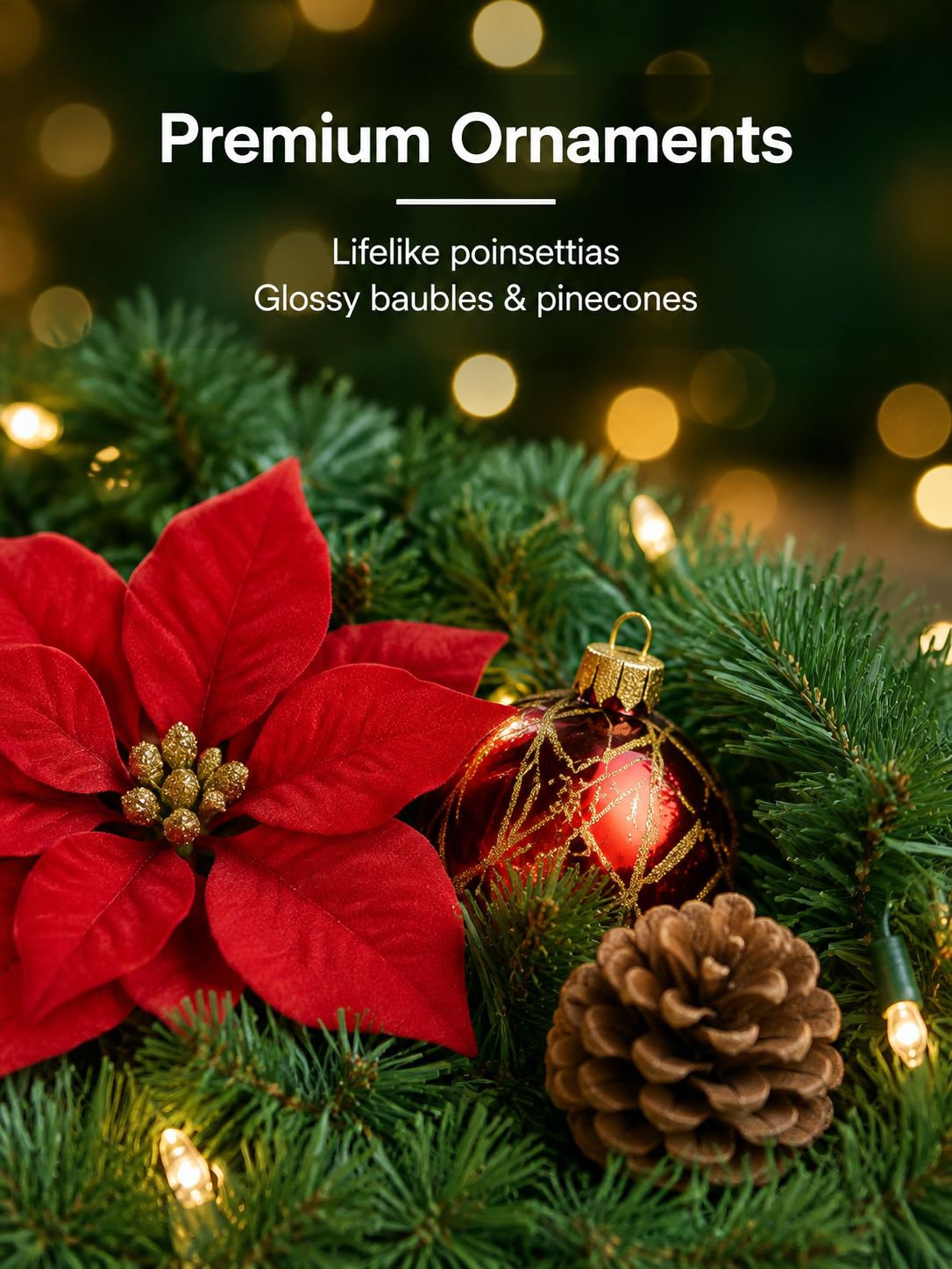 Christmas rattan decorations