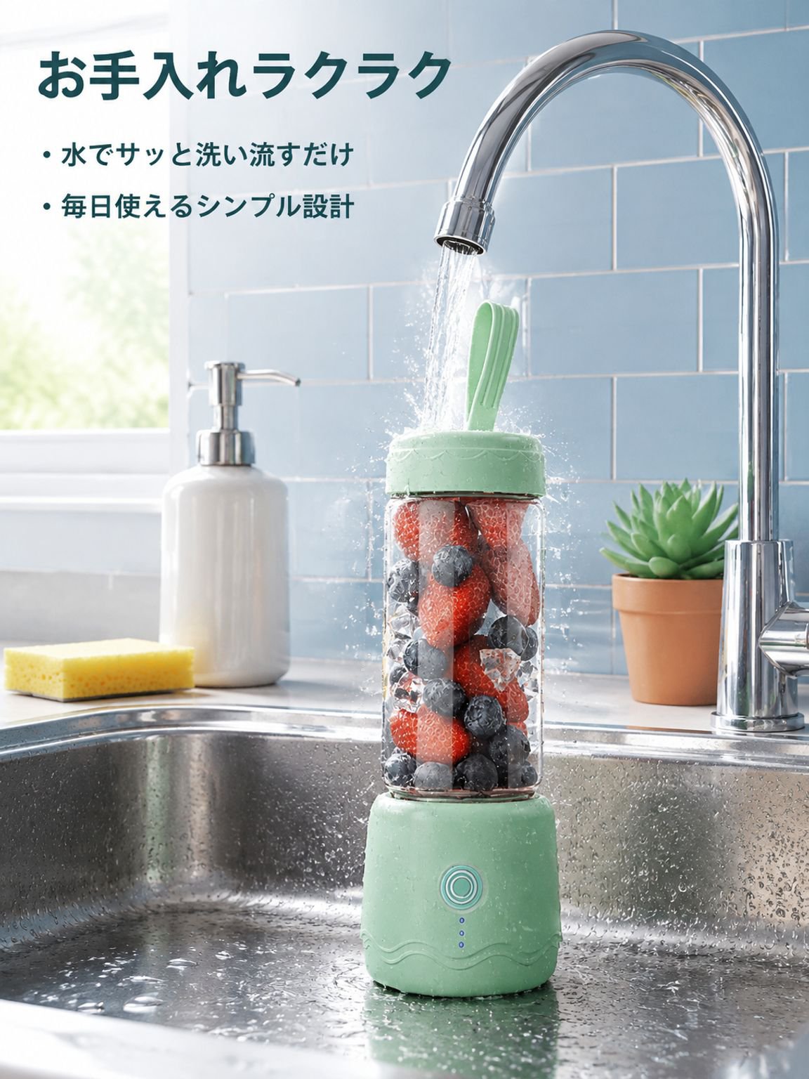 携帯用フルーツ＆野菜ミキサー