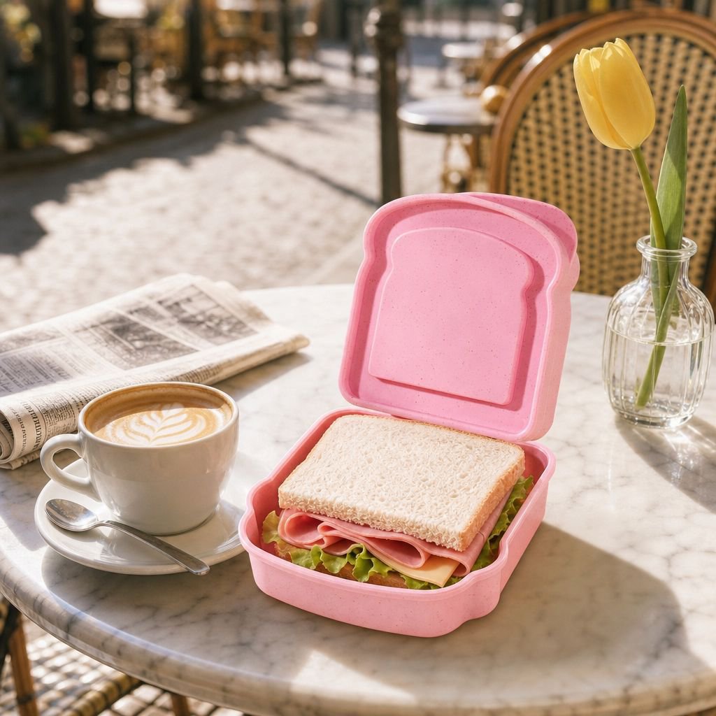 Boîte à lunch en plastique pour fruits et desserts