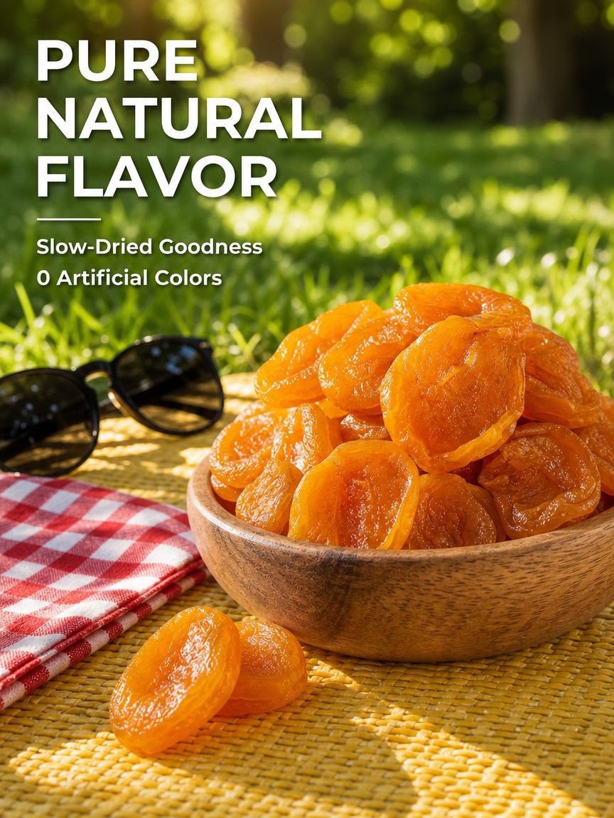 Low calorie, sweet and tangy dried apricots for diet-friendly snacking