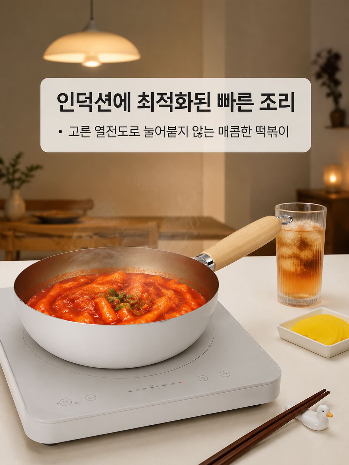 화이트 세라믹 노스틱 프라이팬