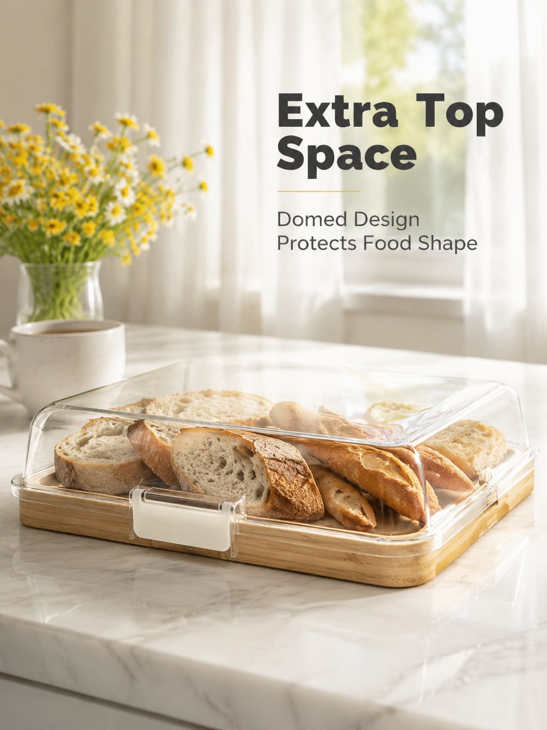 Bamboo divided cooked food tray