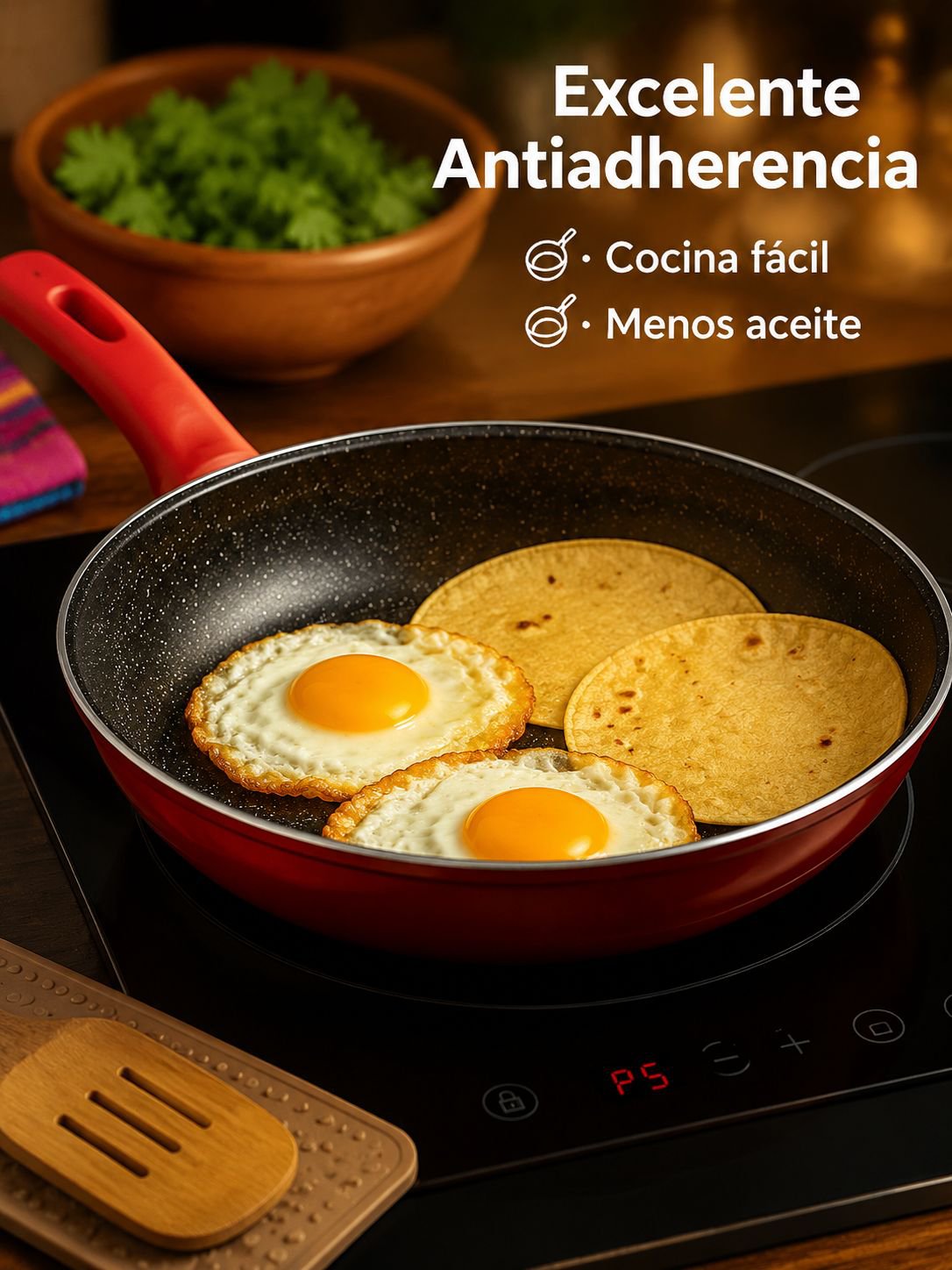 Juego de ollas para sopa y sartenes antiadherentes