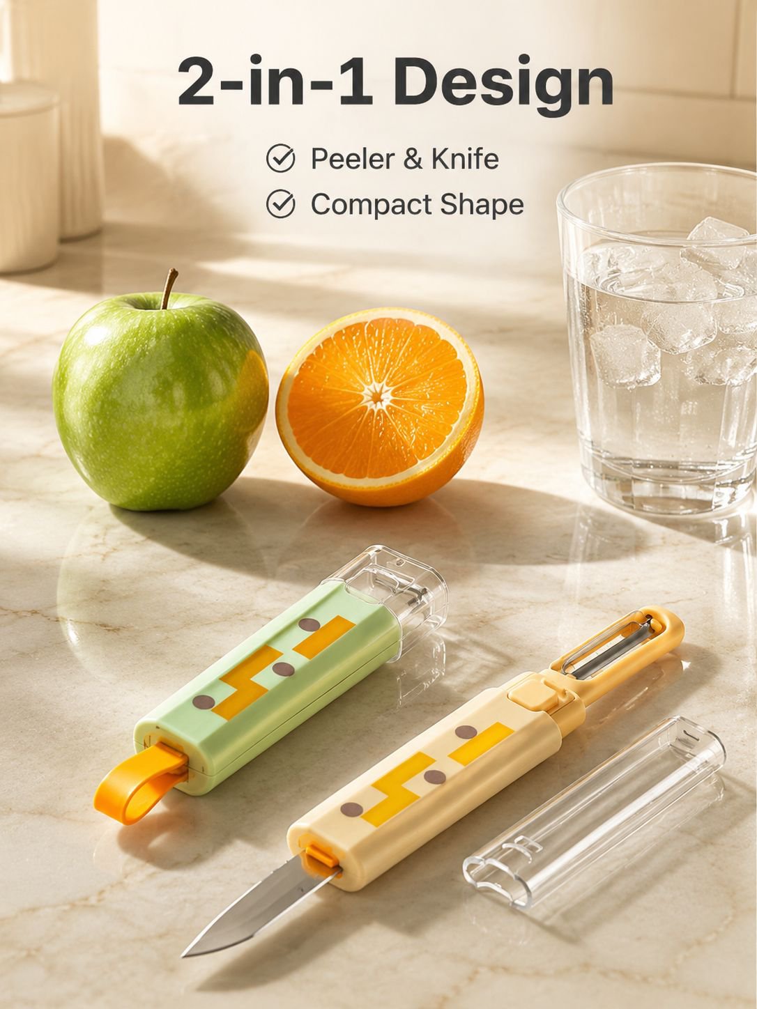 2-in-1 Portable Fruit Peeler