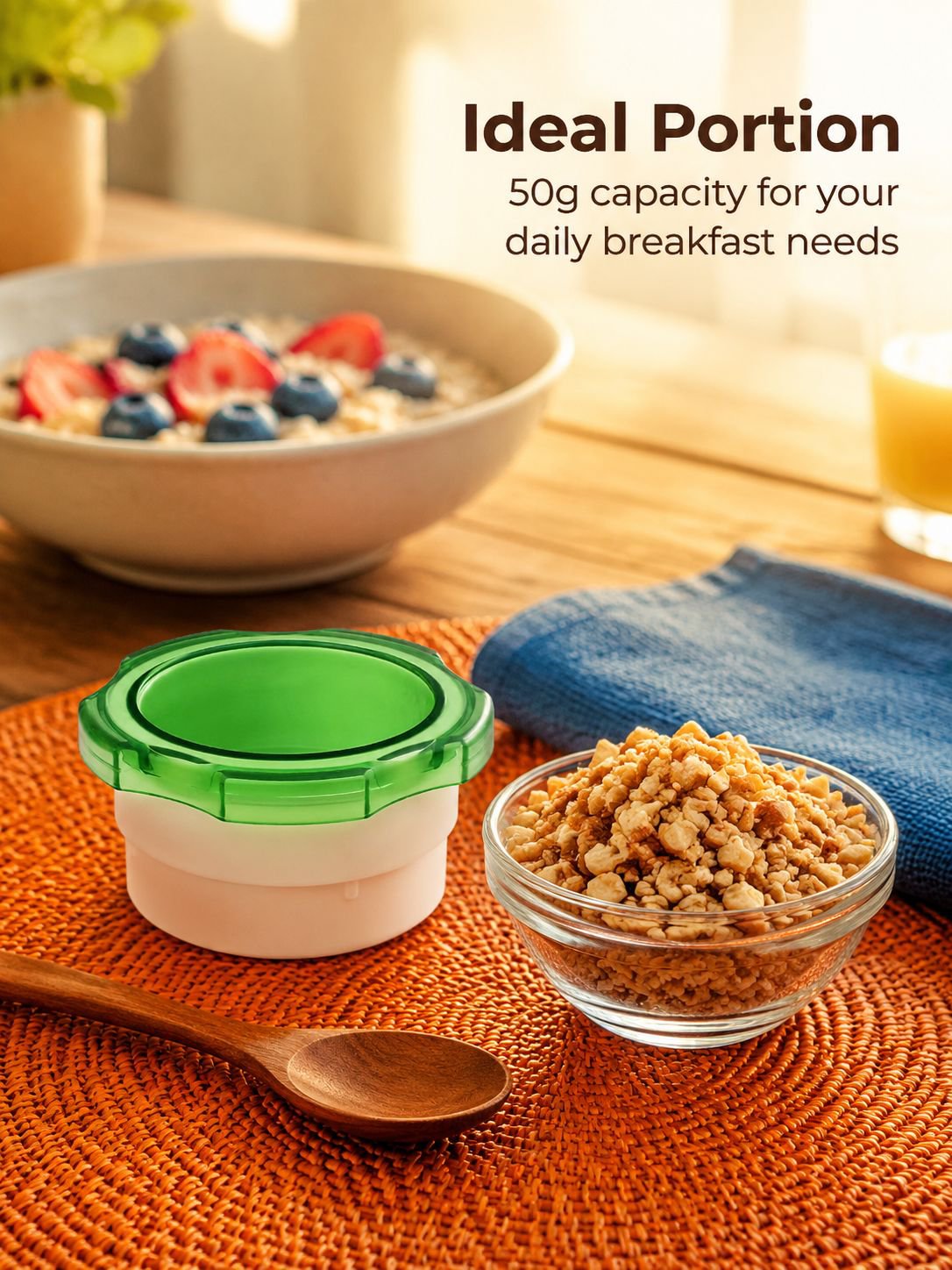 Manual nut crusher with ergonomic handle