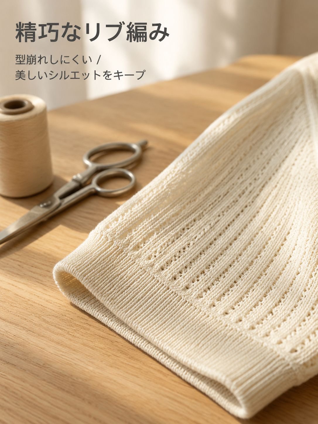 軽量で快適なアイスシルクニットポロシャツ背面画像