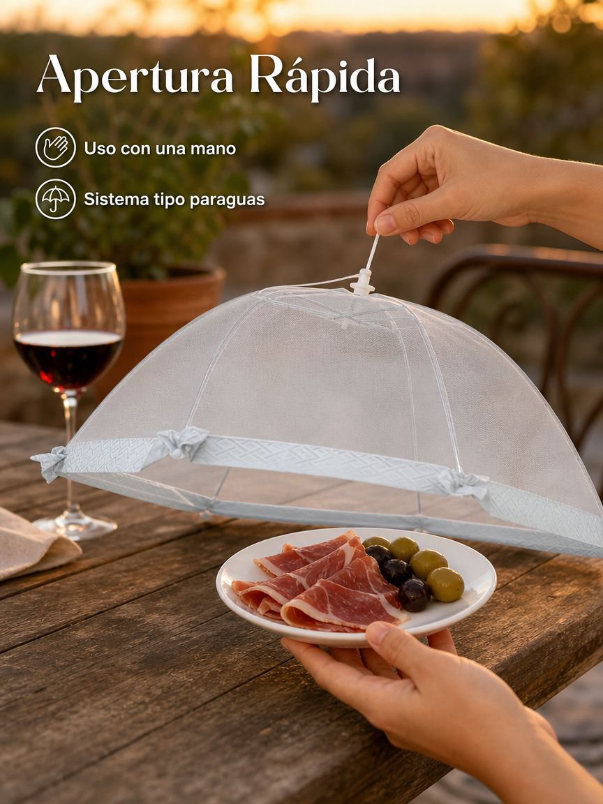 Funda antipolvo para alimentos domésticos