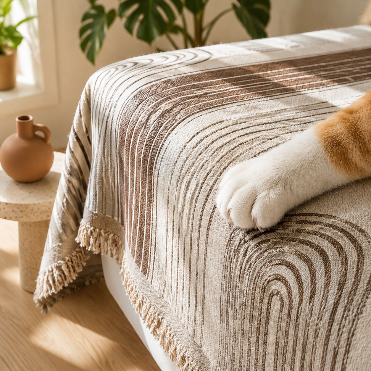 Funda completa de sofá lavable y resistente