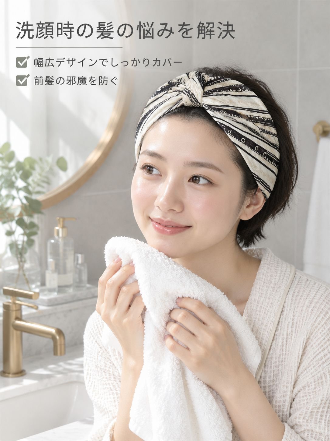 高弾力三角ヘアバンド