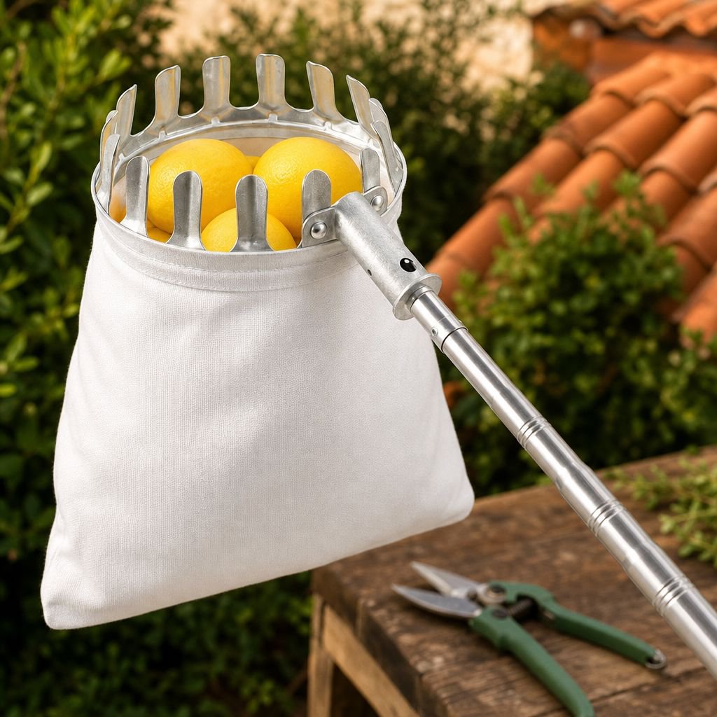 Recolector de frutas telescópico aéreo herramienta de jardinería