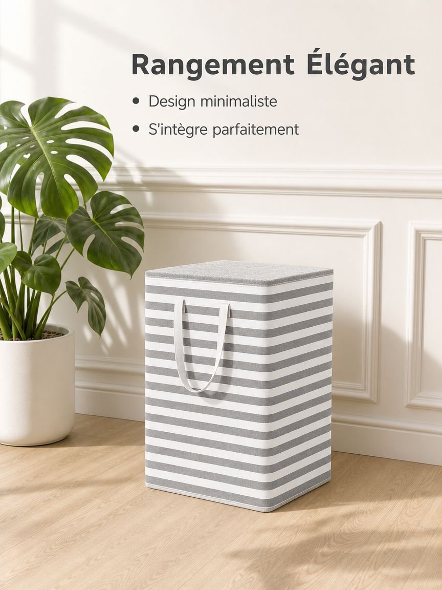 Seau de rangement pour jouets avec couvercle panier d’organisation