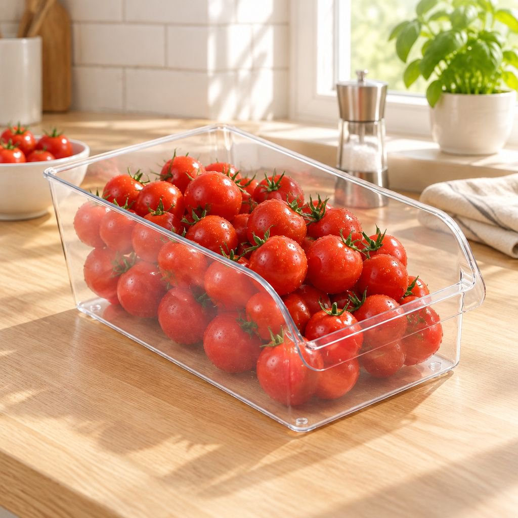 Kühlschrank Organizer Schublade Aufbewahrungsbox für Lebensmittel & Eier