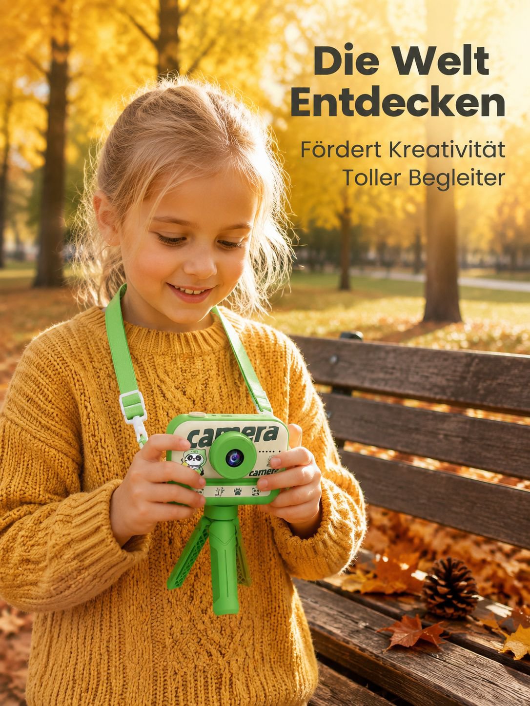 Tragbare HDMiniFotokamera mit Ständer tragbare LernspielzeugSpielkamera