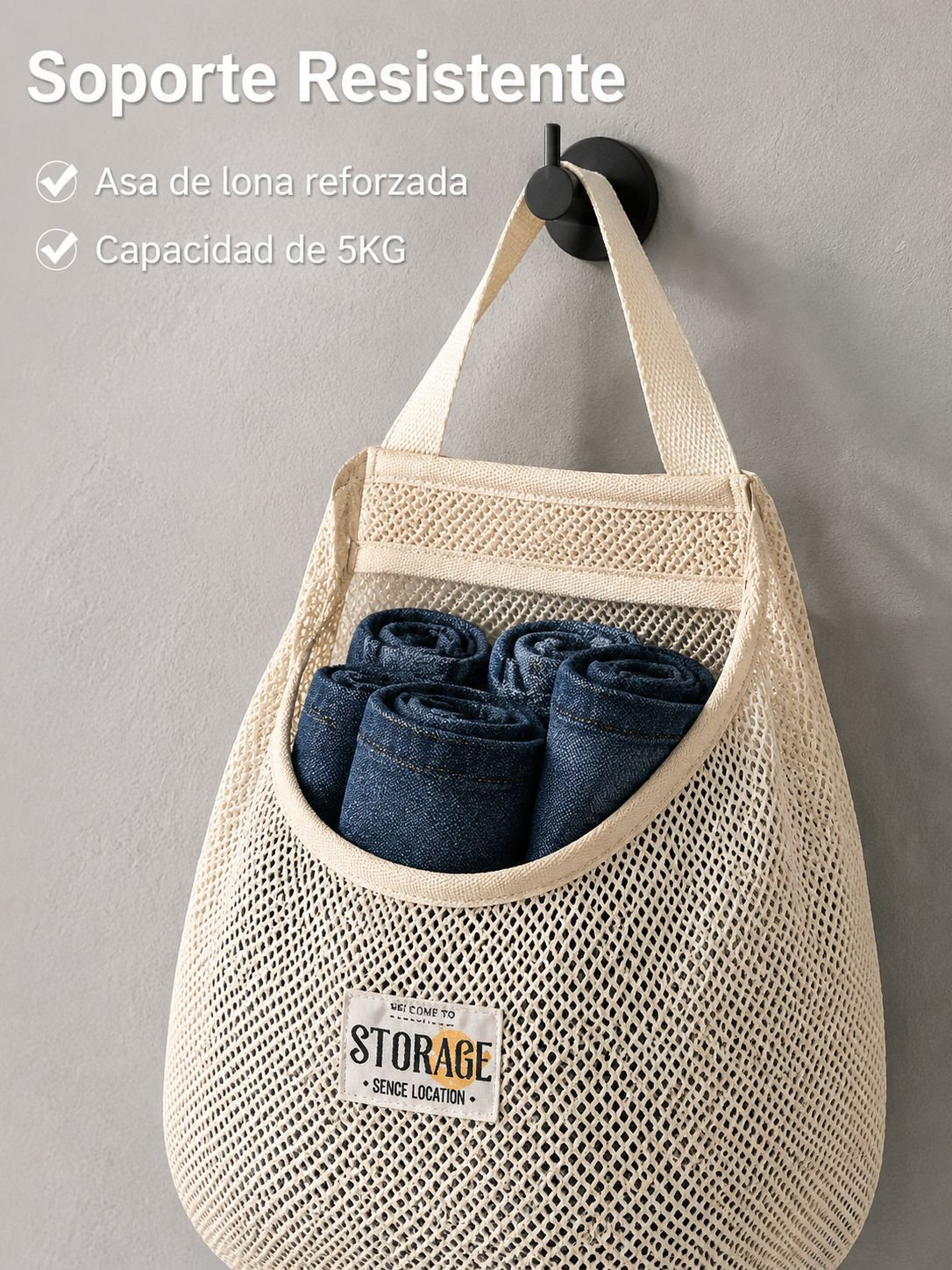 Bolsa colgante de almacenamiento para calcetines estilo japonés, organizador de ropa y ropa interior