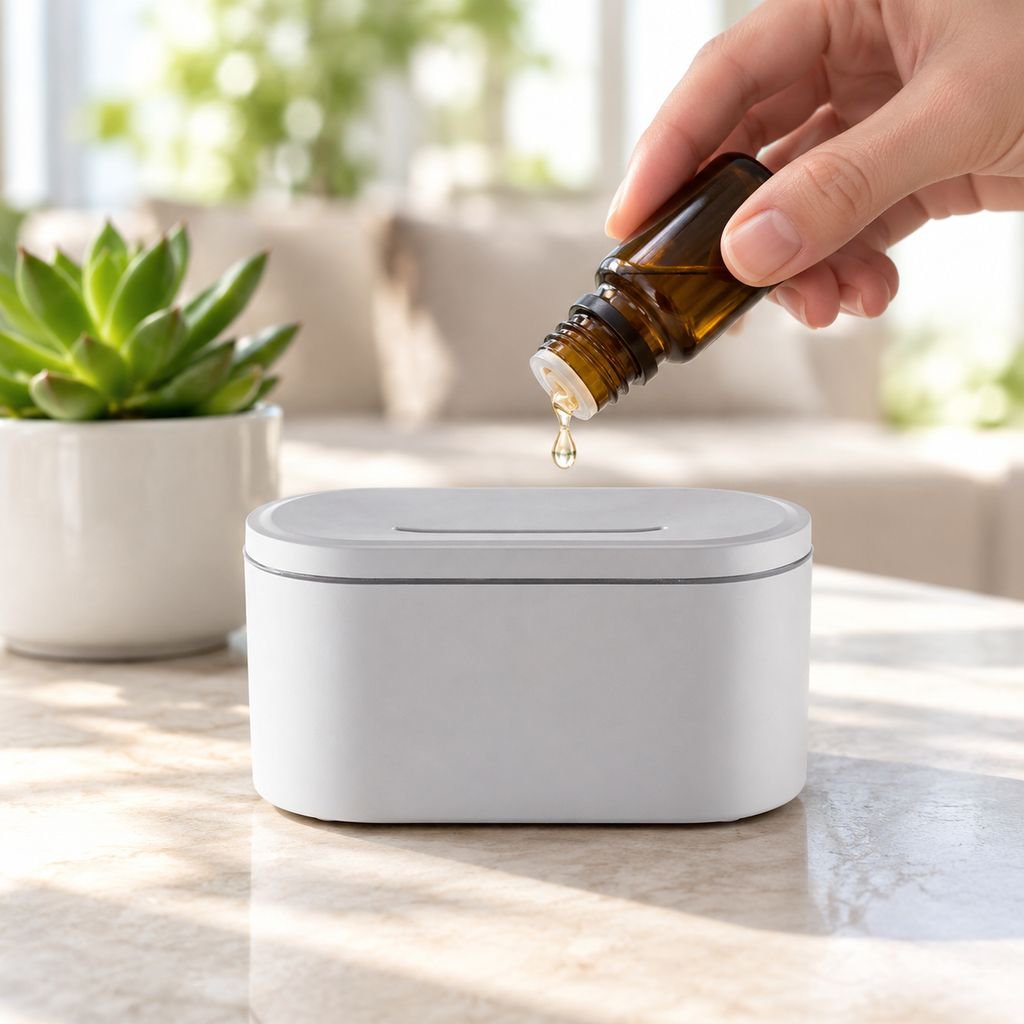 USB Powered Flame Simulation Aroma Diffuser Desktop Humidifier