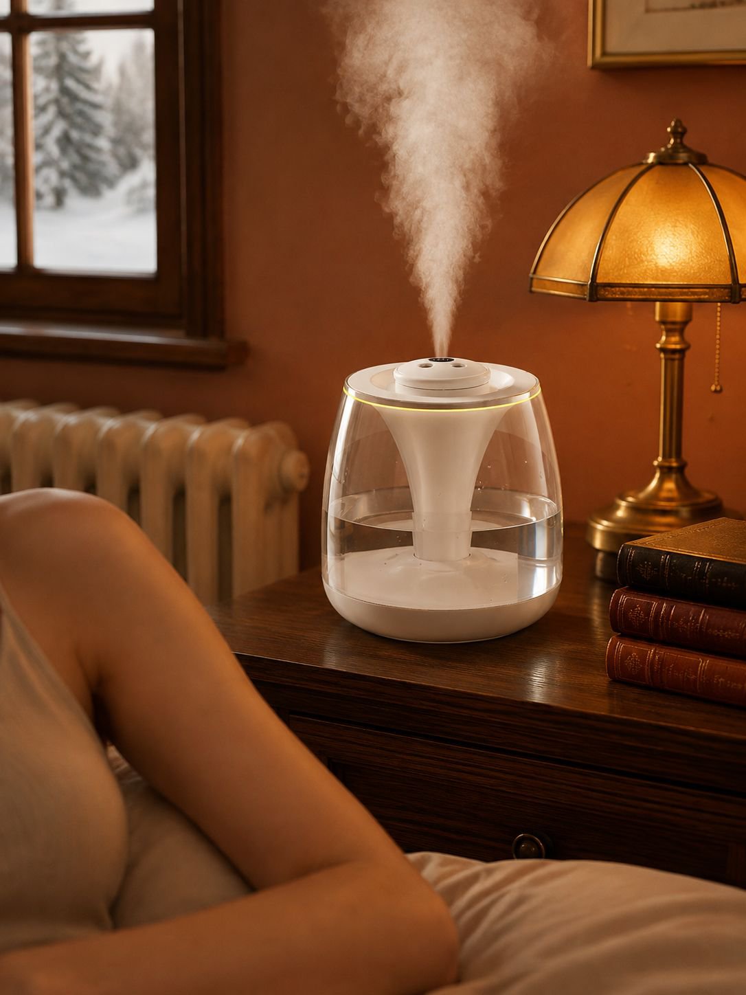 Humidificador doméstico compacto con alimentación USB