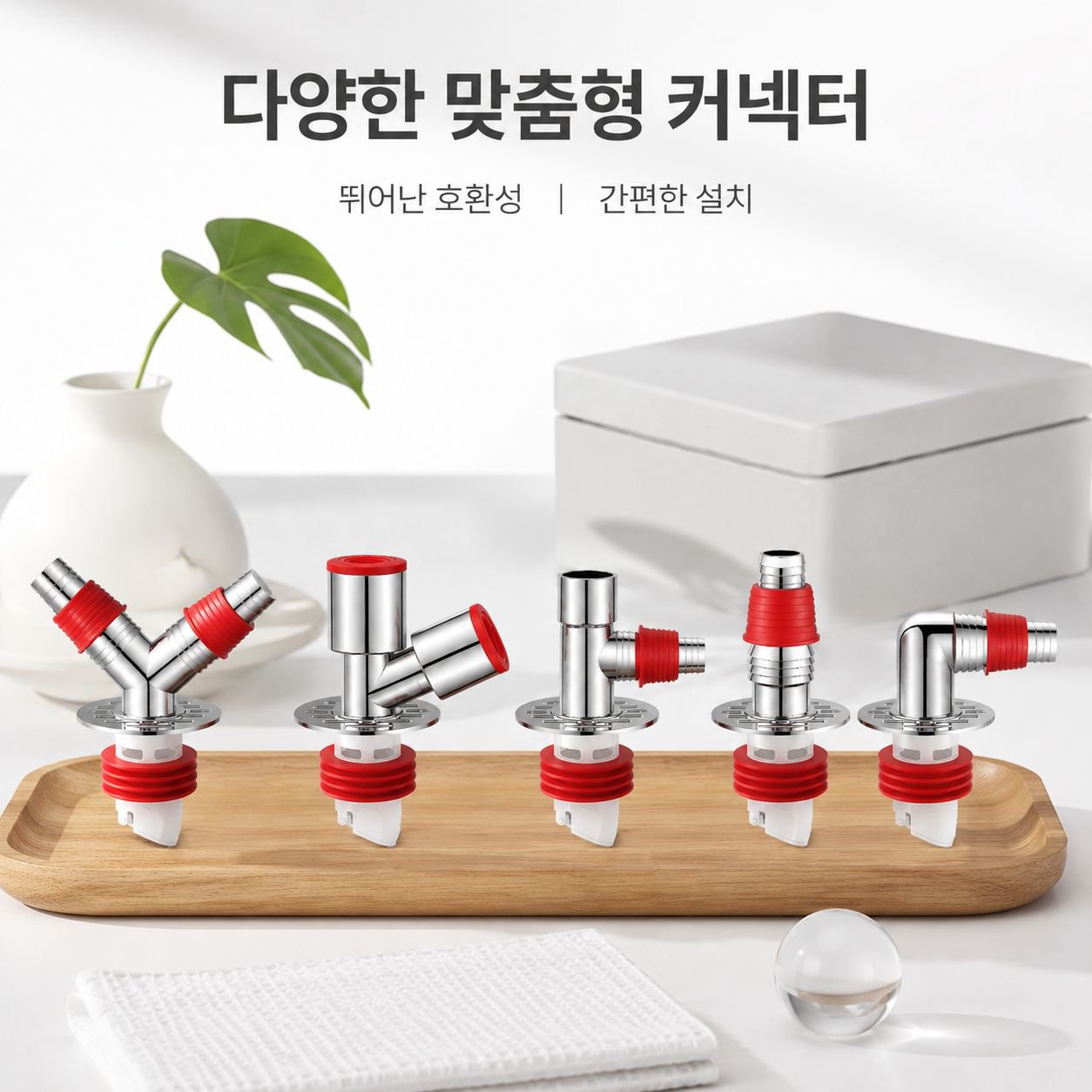 [냄새 방지 및 넘침 방지] 다용도 파이프 연결식 바닥 배수구