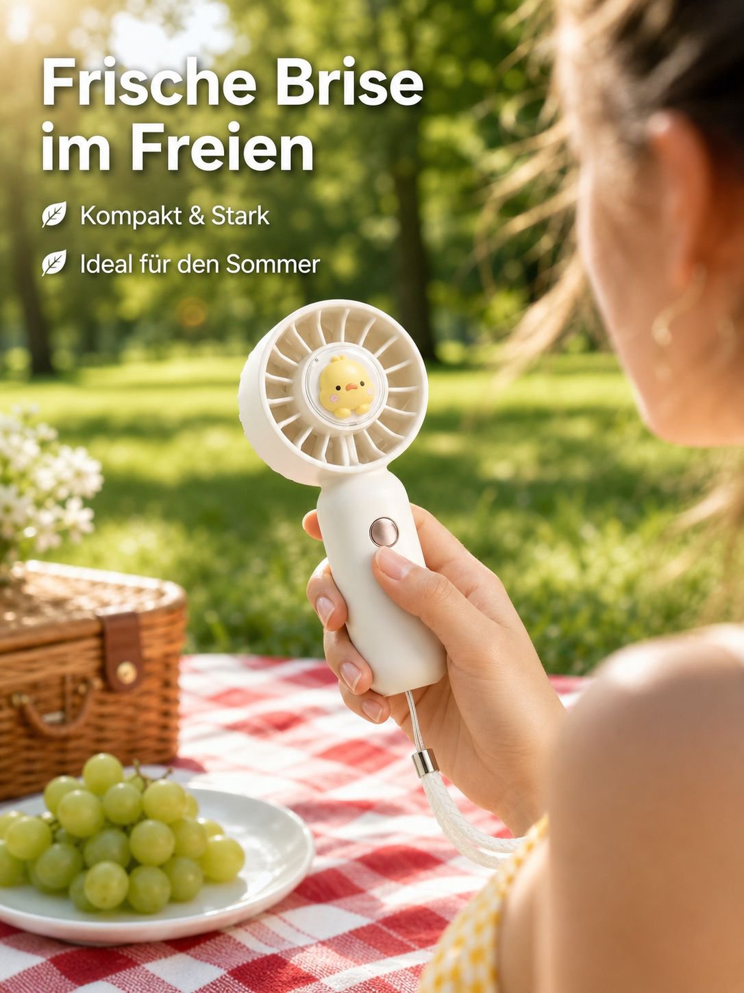 Einfach zu bedienender Mini Ventilator mit USB-Anschluss