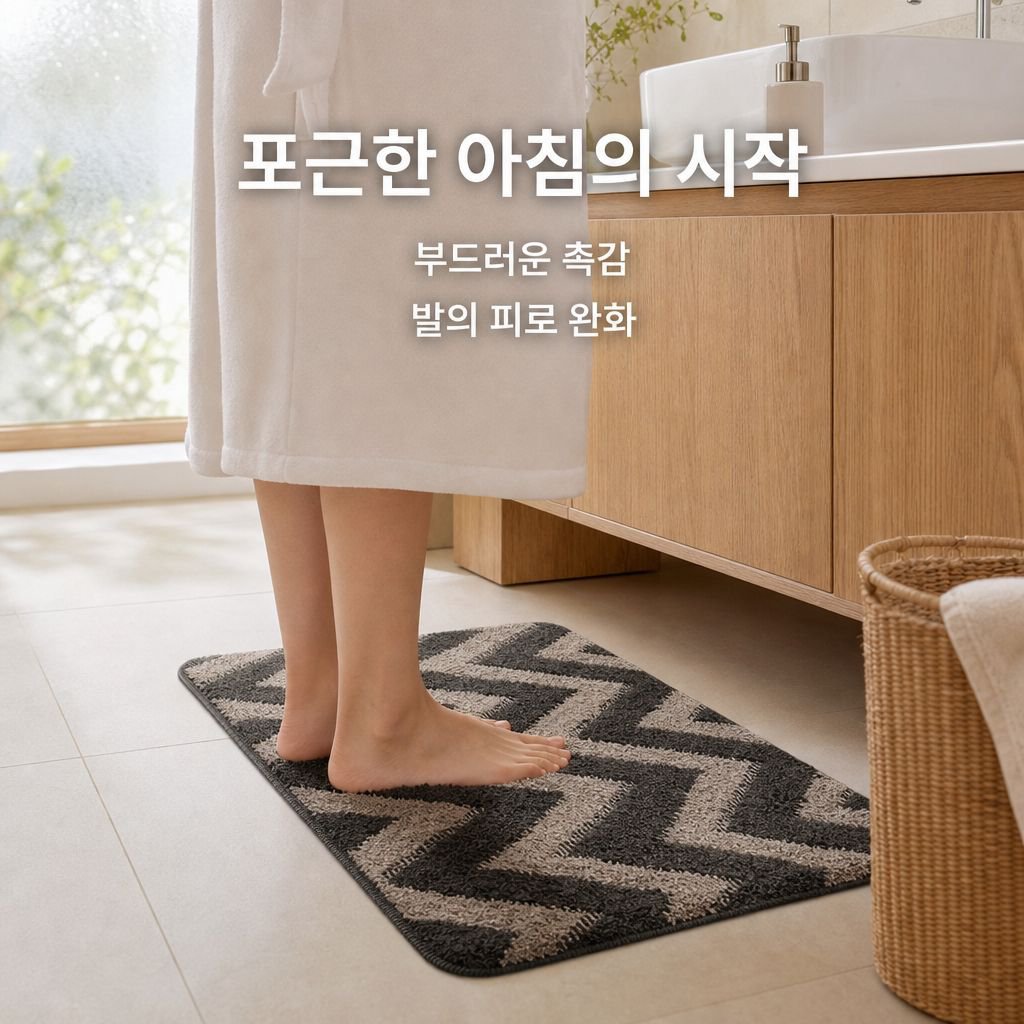 가정용 북유럽풍 미끄럼 방지 흡수 욕실 입구 매트