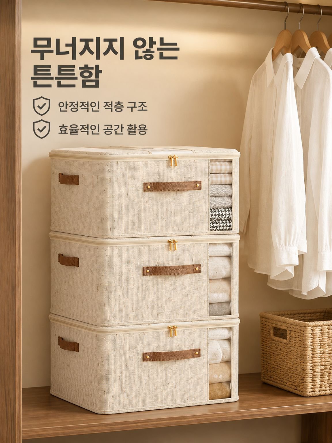 패브릭 수납 상자