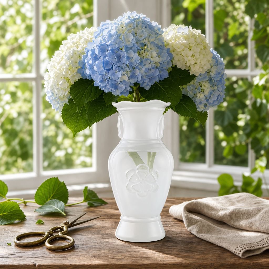 Elegant art glass vase for living room decoration